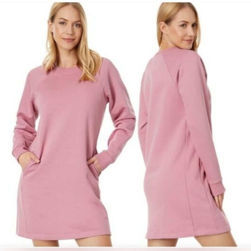Pact Women's Pink Sweater Dress